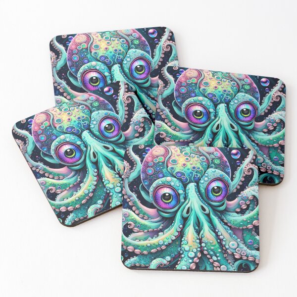 Item preview, Zentangle Octopus with Beautiful Big Eyes designed and sold by Bright-Moonrise.