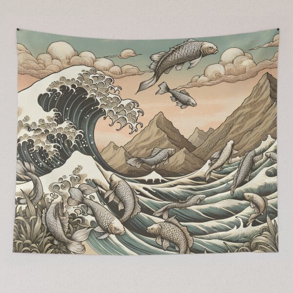 Item preview, Ocean’s Serenade - Migration of the Fishes designed and sold by PictorialWhimsy.