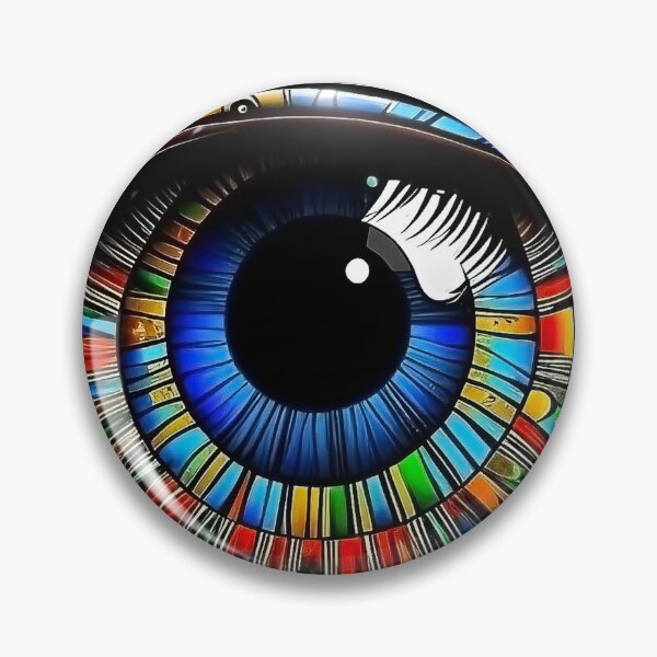 Aperçu de l'œuvre  Vibrant Mosaic Eye Digital Art Print - « Vision kaléidoscopique » créée et vendue par AbstractBEE.