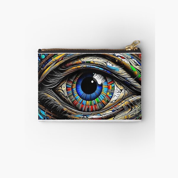 Aperçu de l'œuvre  Vibrant Mosaic Eye Digital Art Print - « Vision kaléidoscopique » créée et vendue par AbstractBEE.