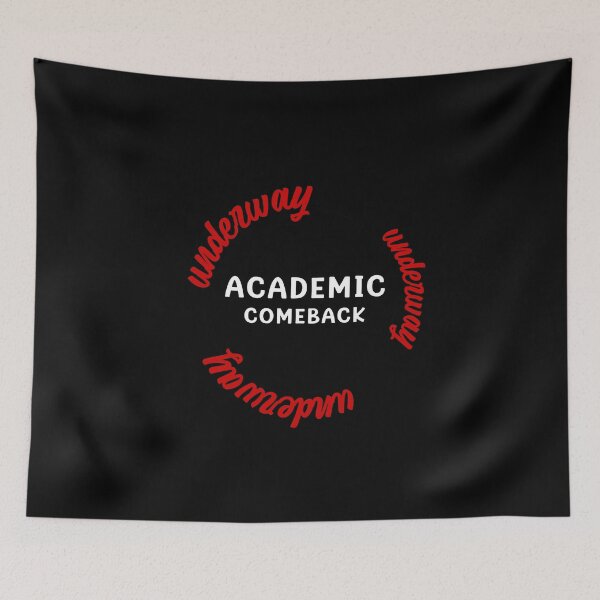 Item preview, Academic Comeback - Circular Red Text Design designed and sold by TyxShop.
