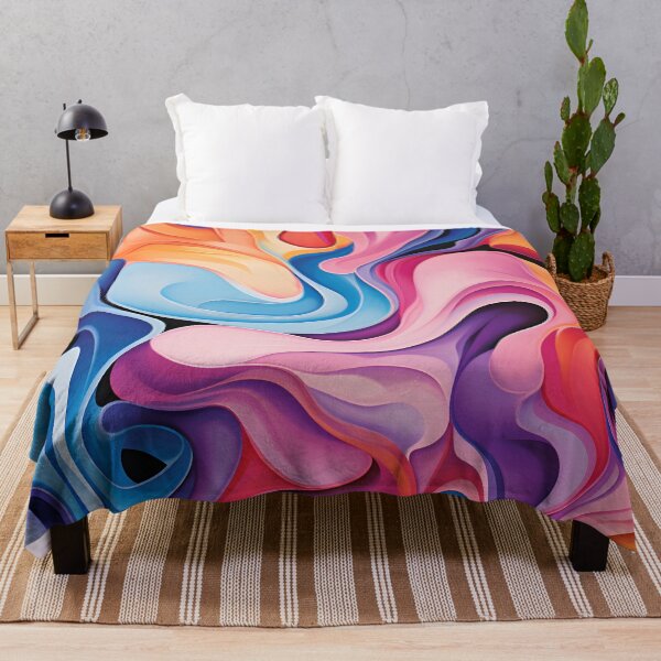 Item preview, Reinos imaginados: reflexiones abstractas sobre lienzo designed and sold by X4eArtist.