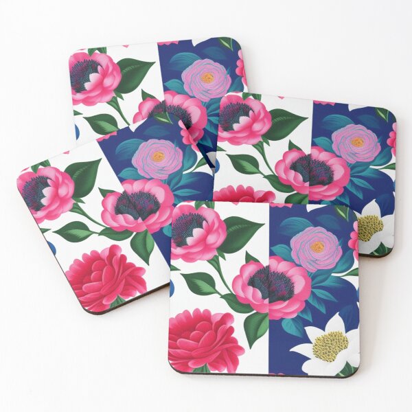 Item preview, Split color background floral design  designed and sold by Roxburylane.