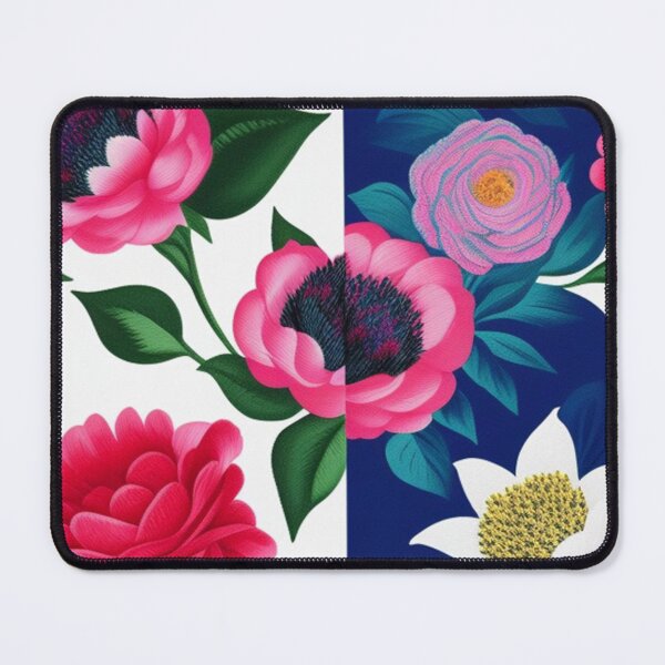 Item preview, Split color background floral design  designed and sold by Roxburylane.