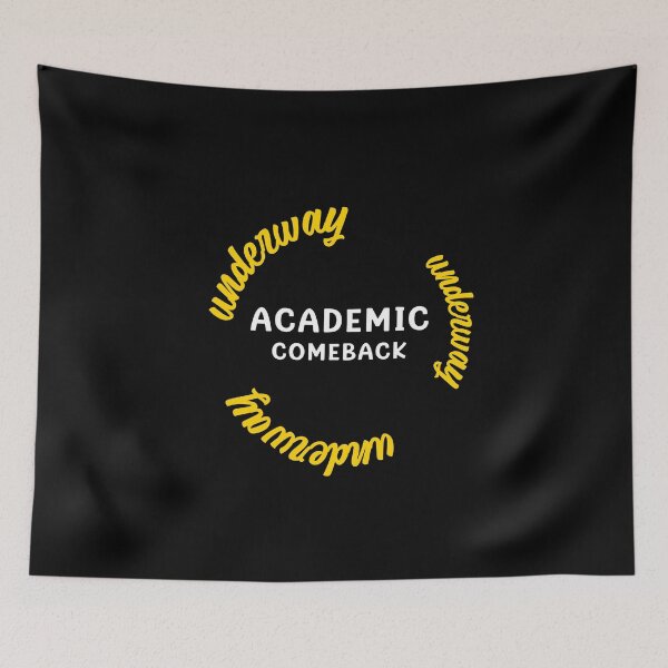 Item preview, Academic Comeback - Circular Yellow Text Design designed and sold by TyxShop.