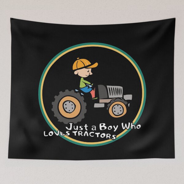 Item preview, just a boy who loves tractors designed and sold by hichametta.