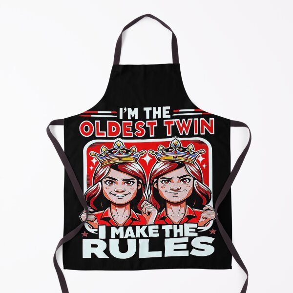 Item preview, Oldest Twin Authority Tee: Playful Rules & Twin Bond Humor. designed and sold by momoworlddesign.
