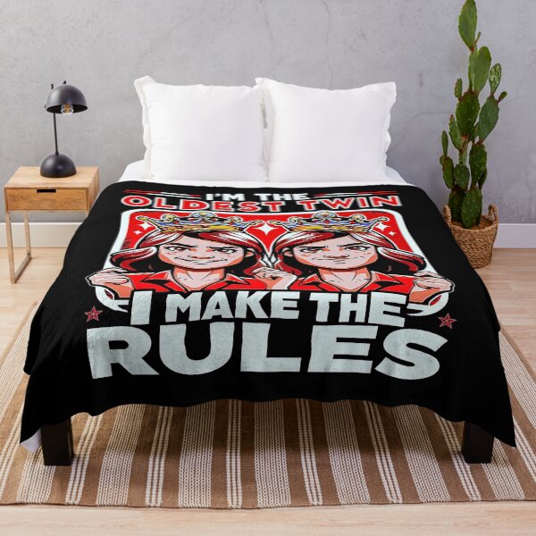 Item preview, Oldest Twin Authority Tee: Playful Rules & Twin Bond Humor. designed and sold by momoworlddesign.