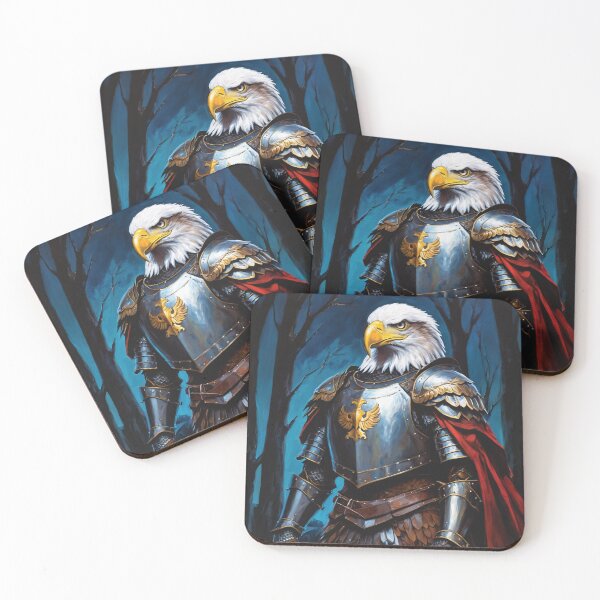 Item preview, Eagle knight in the forest. Animal knights - paintings series. designed and sold by twisted-dot.