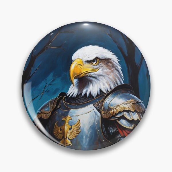 Item preview, Eagle knight in the forest. Animal knights - paintings series. designed and sold by twisted-dot.