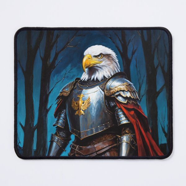 Item preview, Eagle knight in the forest. Animal knights - paintings series. designed and sold by twisted-dot.
