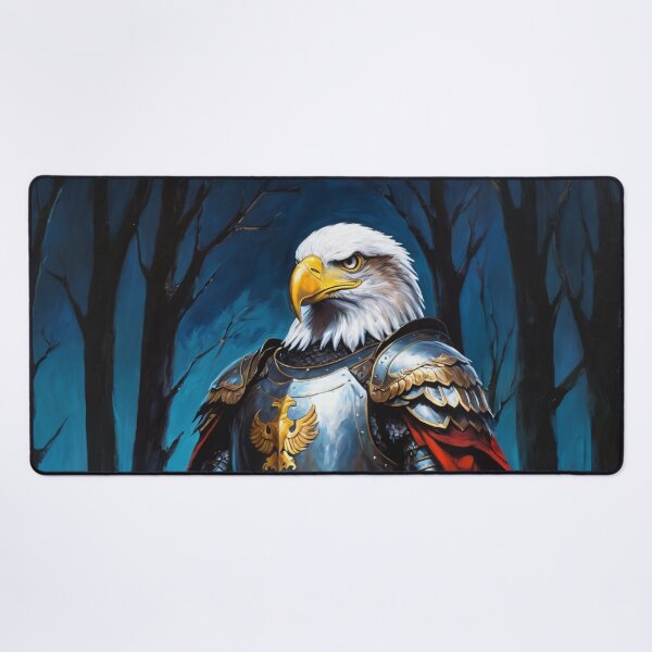 Item preview, Eagle knight in the forest. Animal knights - paintings series. designed and sold by twisted-dot.