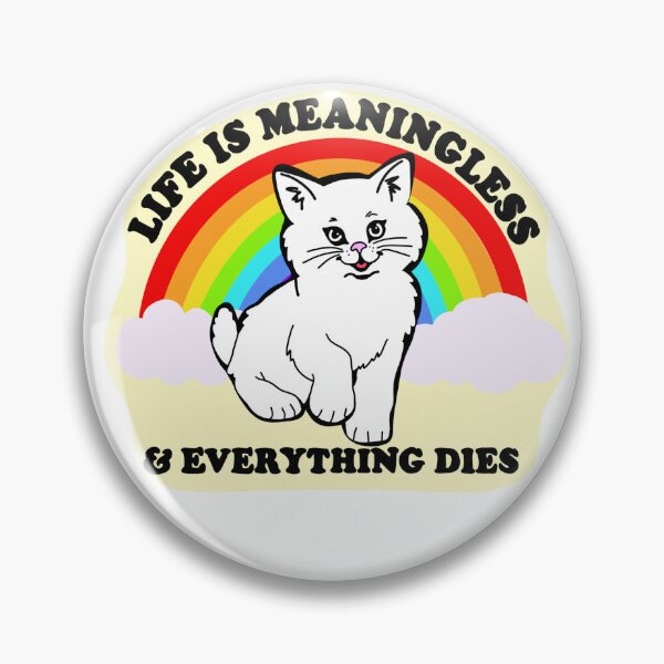 Item preview, Meaningless Cat designed and sold by StickersByKell.
