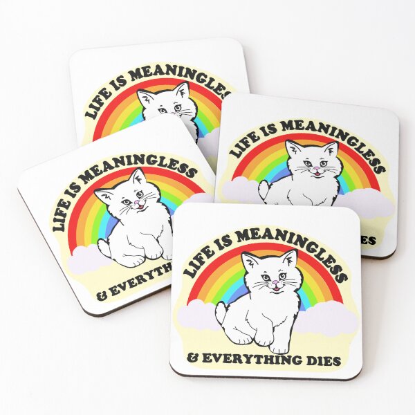 Item preview, Meaningless Cat designed and sold by StickersByKell.