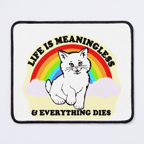 Item preview, Meaningless Cat designed and sold by StickersByKell.