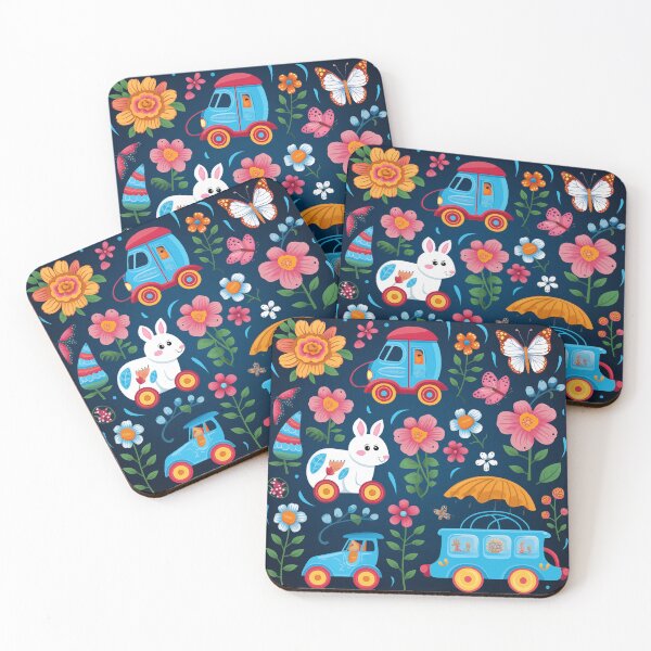 Item preview, Blue, Rabbit, Train, Car designed and sold by ColorsAndStyle.