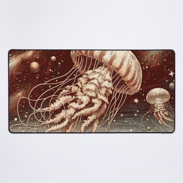 Item preview, Cosmic Drift of Serene Jellyfish designed and sold by PictorialWhimsy.