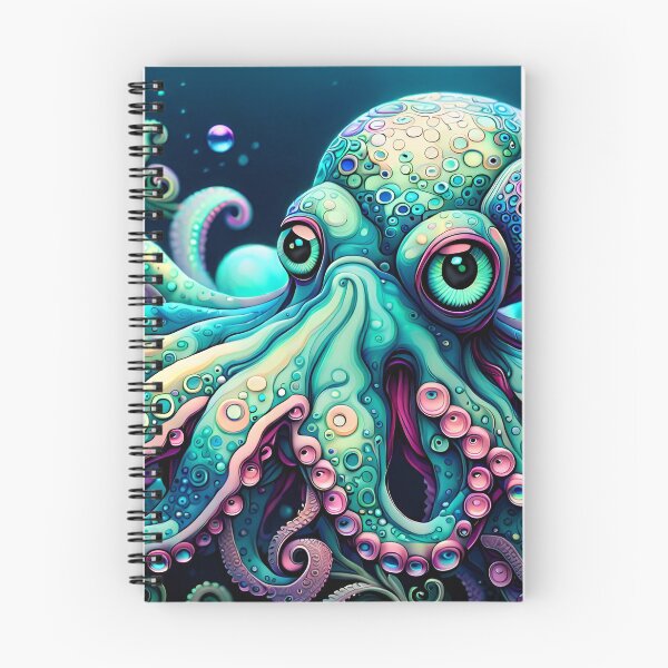 Item preview, Cute Octopus with Pink Suckers designed and sold by Bright-Moonrise.