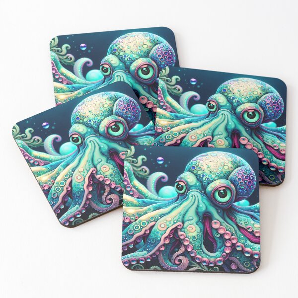 Item preview, Cute Octopus with Pink Suckers designed and sold by Bright-Moonrise.