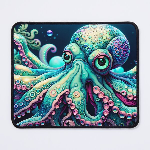 Item preview, Cute Octopus with Pink Suckers designed and sold by Bright-Moonrise.