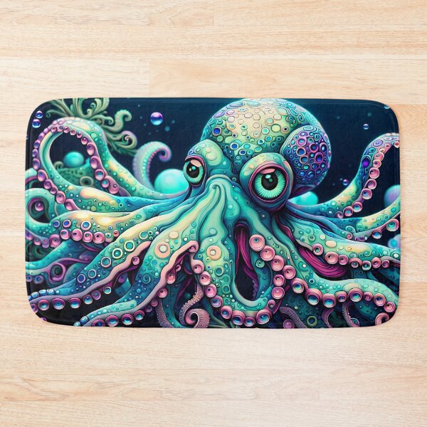 Item preview, Cute Octopus with Pink Suckers designed and sold by Bright-Moonrise.