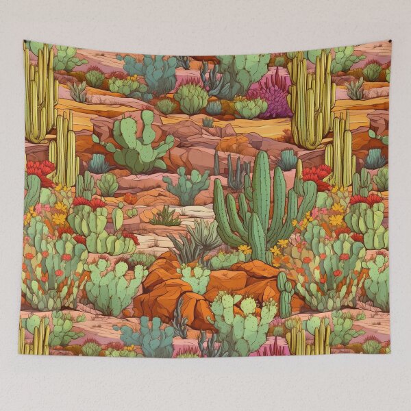 Item preview, Desert Cacti Pattern designed and sold by HausKatz.