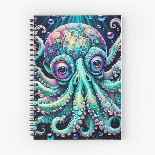 Item preview, Zentangle Octopus with Beautiful Big Eyes designed and sold by Bright-Moonrise.