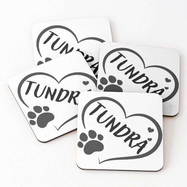Item preview, Tundra pet dog or cat name in a heart with a paw, great gift for dog or cat owners designed and sold by OCS1337.