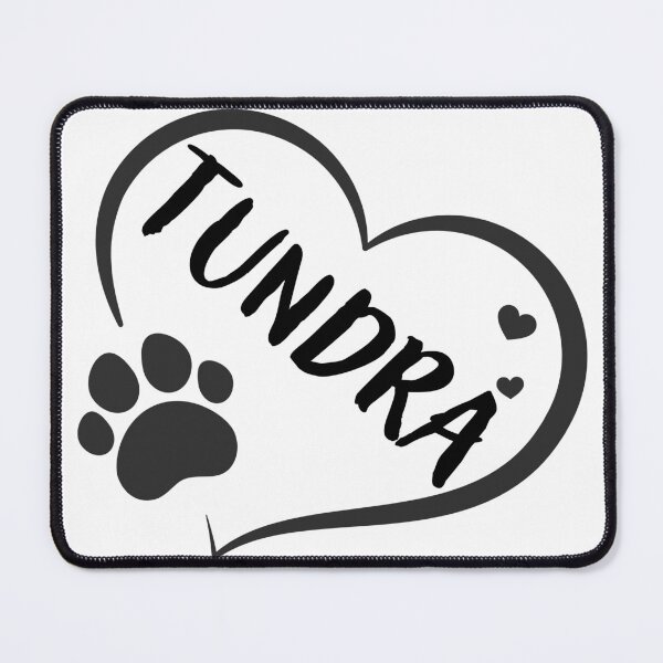 Item preview, Tundra pet dog or cat name in a heart with a paw, great gift for dog or cat owners designed and sold by OCS1337.