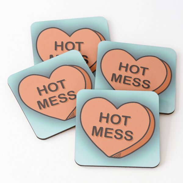 Item preview, Hot Mess Candy Heart  designed and sold by BlackHeartsArt.