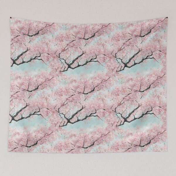 Item preview, Full Cherry Blossom Tree Floral Seamless Pattern  designed and sold by PaxtonProjects.