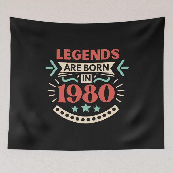 Item preview, legends are born in 1980 vintage retro designed and sold by vintage-years.