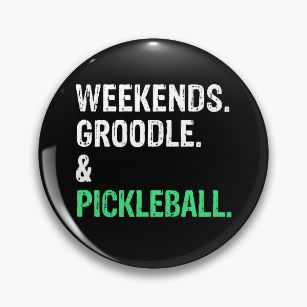 Item preview, Weekends Groodle and Pickleball Funny Dog Gift  designed and sold by Guarddogdrive.