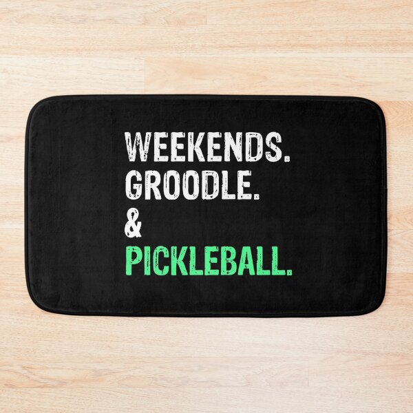 Item preview, Weekends Groodle and Pickleball Funny Dog Gift  designed and sold by Guarddogdrive.