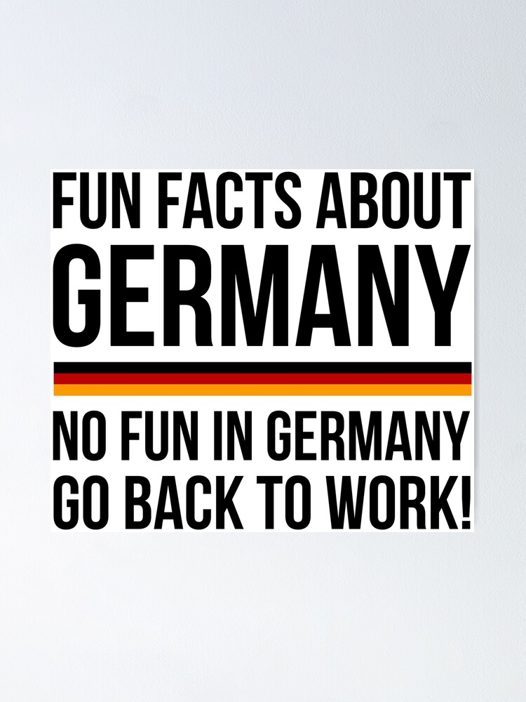 Germany Fun Facts Poster By Dhger Redbubble