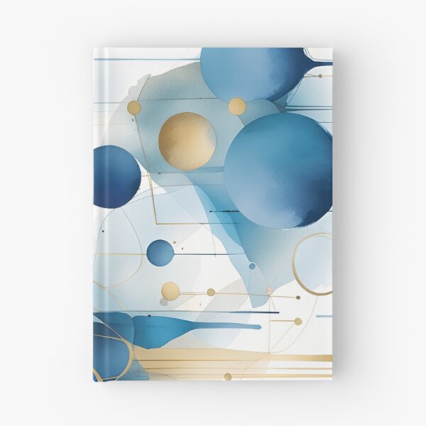 Artikelvorschau, Abstrakte Formen Geometrische Kunst ~ Planeten und im Weltraum ~ Strukturierte blaue und goldene Kreise Malerei 8 entworfen und verkauft von Neon-Wolf.