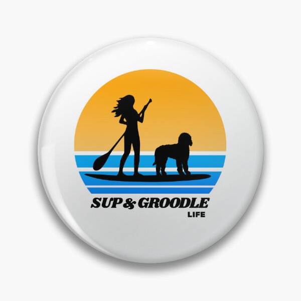 Item preview, SUP and Groodle - Standup Paddleboarding Dog Mom designed and sold by Guarddogdrive.