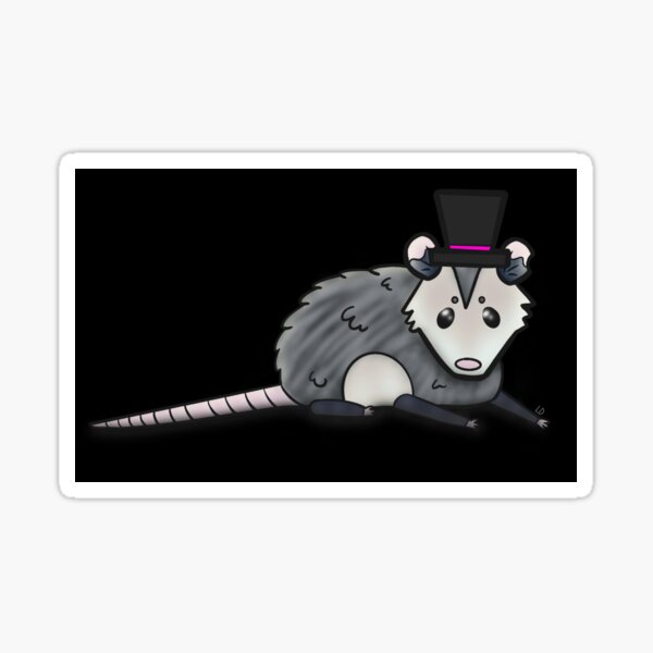 Item preview, Possum With a Top Hat designed and sold by LilDragonShoppe.