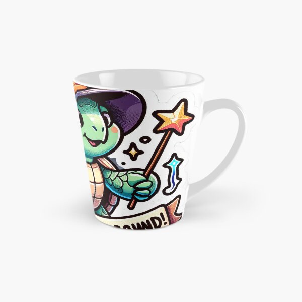 Item preview, Whimsical Wizard Turtle Sticker - Slow and Spell-Bound Magic! designed and sold by The-Library.