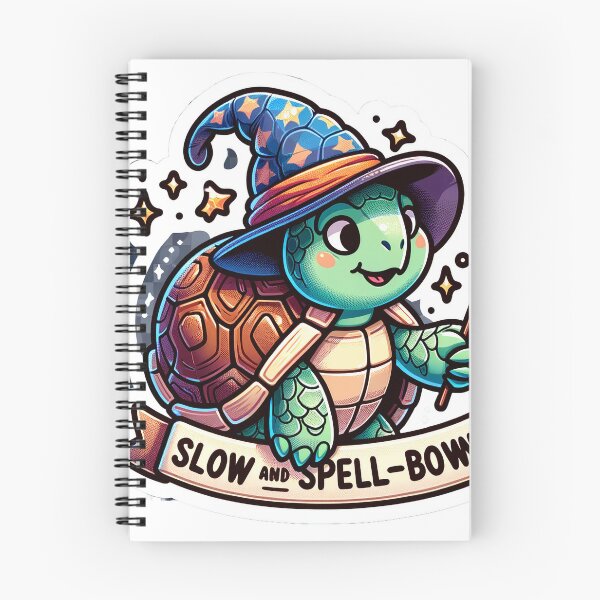 Item preview, Whimsical Wizard Turtle Sticker - Slow and Spell-Bound Magic! designed and sold by The-Library.