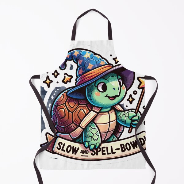 Item preview, Whimsical Wizard Turtle Sticker - Slow and Spell-Bound Magic! designed and sold by The-Library.