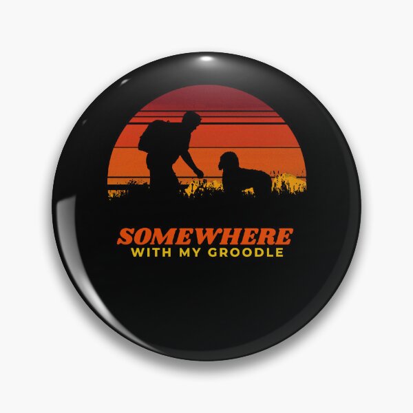 Item preview, Somewhere With My Groodle Vintage Dog Gift  designed and sold by Guarddogdrive.