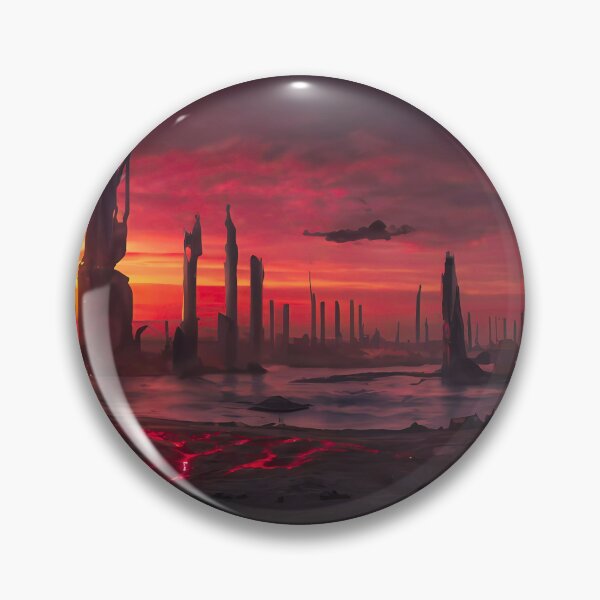 Item preview, City of Darkness: Dubh linn at Sunset designed and sold by CodeCraftedAI.