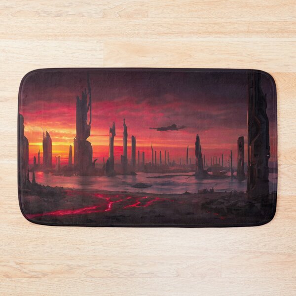 Item preview, City of Darkness: Dubh linn at Sunset designed and sold by CodeCraftedAI.