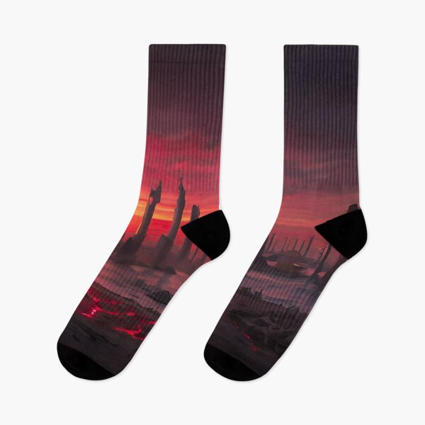 Item preview, City of Darkness: Dubh linn at Sunset designed and sold by CodeCraftedAI.