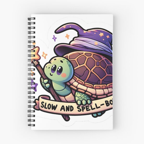 Item preview, Whimsical Wizard Turtle Sticker - Slow and Spell-Bound Magic! designed and sold by The-Library.