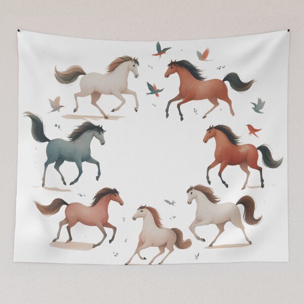 Item preview, Watercolour Wild Horses designed and sold by RachelRebel.
