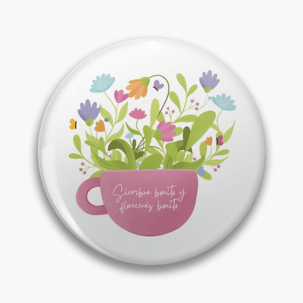 Item preview, Mug with flowers growing inside it with motivational phrase designed and sold by OrmiArt.