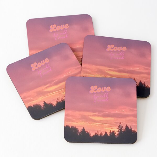 Item preview, sunrise, love is all i need sunrise with love phrase, designed and sold by MCanderart.