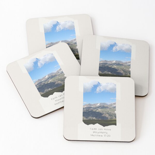Item preview,  Faith can move Mountains. Matthew 17:20 designed and sold by GiftableGems.